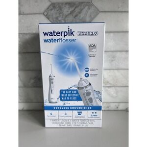 Waterpik Cordless Advanced 2.0 White Water Flosser For Teeth Gums Braces Dental